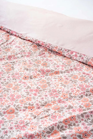 Rosa Frühlings- und Sommer-Bettwäscheset aus Baumwolle