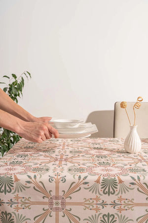 Tischdecke, Essdecke, Picknickdecke mit ethnischem Palastmuster