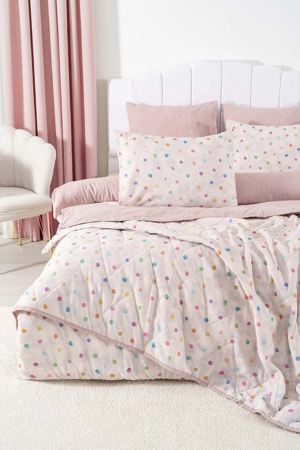 Bonny Doppelbett-Bettwäscheset (7-teilig) – Brautset