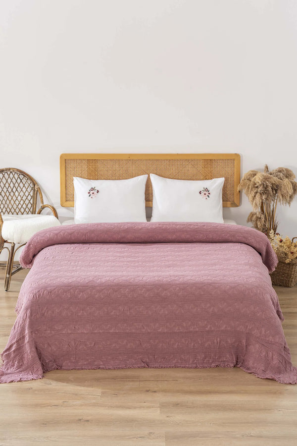 Felix Rose Doppelbettwäsche-Set aus 100 % Baumwolle, gesteppt – 4-teiliges Braut-Set