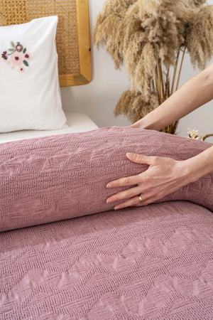 Felix Rose Doppelbettwäsche-Set aus 100 % Baumwolle, gesteppt – 4-teiliges Braut-Set