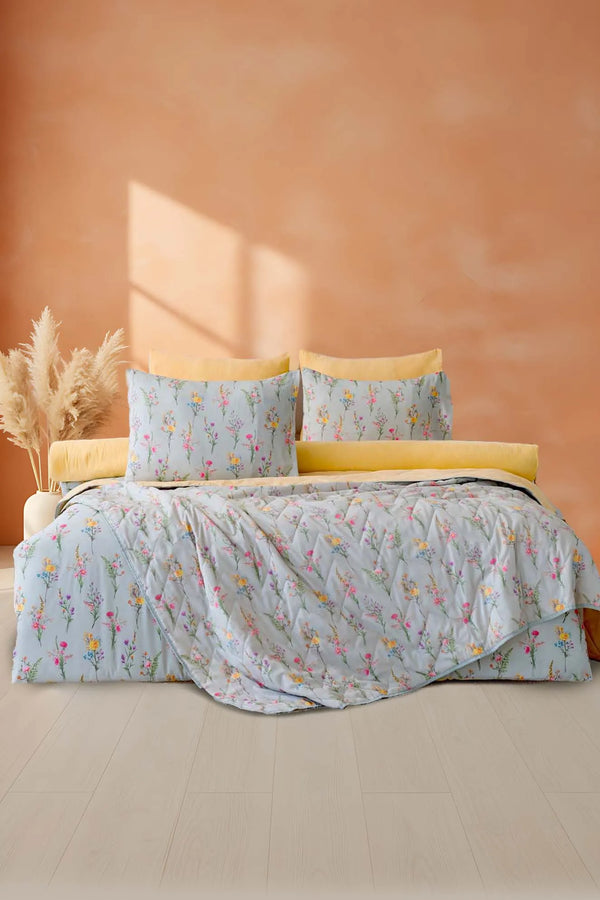 Begonvil Doppelbett-Steppbettwäsche-Set – 7-teiliges Brautset