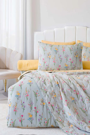 Begonvil Doppelbett-Steppbettwäsche-Set – 7-teiliges Brautset