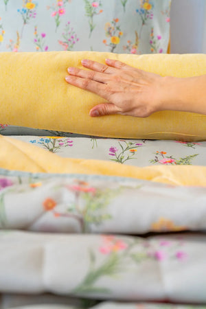 Begonvil Doppelbett-Steppbettwäsche-Set – 7-teiliges Brautset